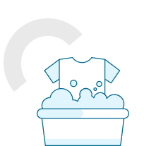 Laundry cleaning service icon